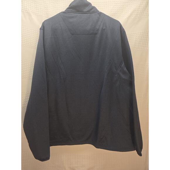 NFL patriots Pullover Full Zip Sweater Jacket Logo Blue Size Large - Picture 6 of 8